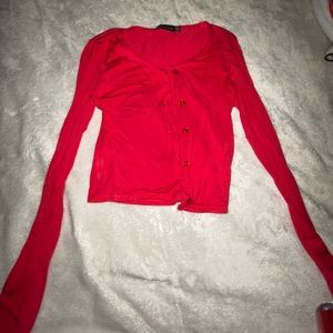 New red long sleeve button up